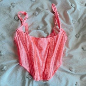 Pink UO corset top, size small
